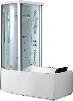Ванна гидромассажная акриловая Gemy G8040 B L/R, 170 х 85 х 220 см 