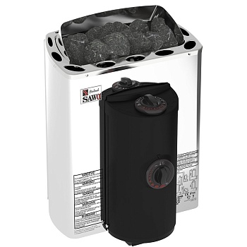 Электрическая печь SAWO Mini X MX-36NB-Z (3,6 кВт, встроенный пульт, внутри оцинковка, снаружи нержавейка) 