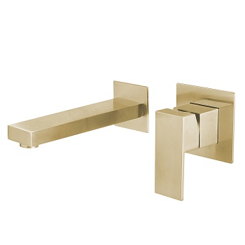 Смеситель Abber Daheim AF8212G, для раковины, золото матовое 