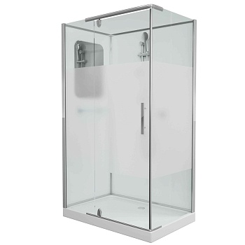Душевая кабина Grossman 120 x 80 см, прямоугольная, хром, левая/правая 