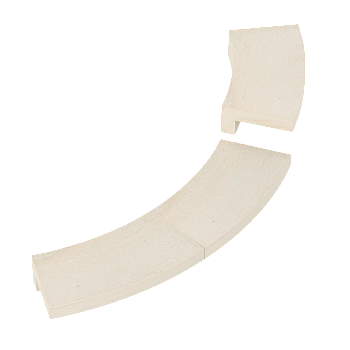 SAWO Монтажный фланец для печи TOWER TH4, TH5, ARI3, угловой, осина, арт. TH-COLLAR-W4-CNR-A 