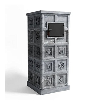 Дровяная печь для бани Klover RT 50-RV ( Талькомагнезит Изразцы ) 