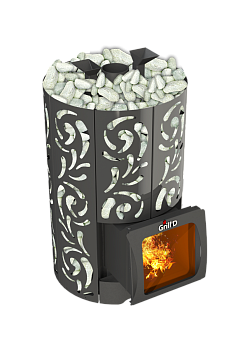 Дровяная печь для бани Grill’D Violet World Short Window Max Pro 