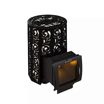Дровяная печь для бани Grill’D Violet Long Window Max Pro 