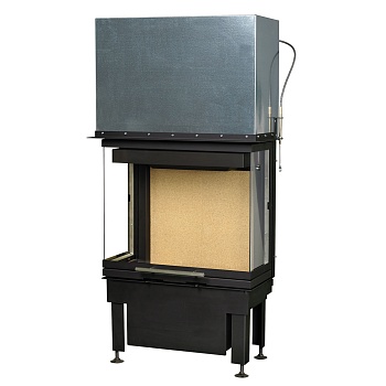 Каминная топка RADIANTE 550/30/60-66.29 H, чёрная рамка (Hark) 
