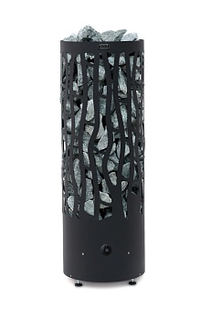 Электрическая каменка BORN® RAIN BLACK + (ДОЖДЬ ЧЕРНЫЙ +) R90 9 кВТ со встроенным управлением, для сауны и бани 