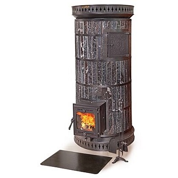 Печь КДМ Русская баня с закрытой каменкой в амфиболите 