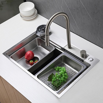 Кухонная мойка Abber Wasser Kreis AF2194SP, 68 см, цвет сатин 