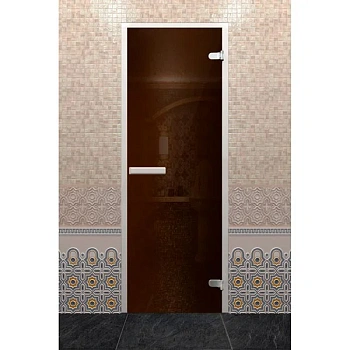 Дверь DoorWood Хамам лайт, бронза/матовая бронза 700/1900мм 