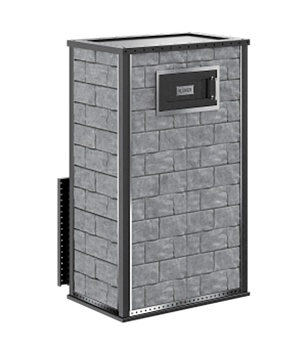 Дровяная печь для бани Klover RT 100-RV ( Талькомагнезит, Design 02 ) 