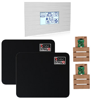SAWO Комплект управления INNOVA STEEL TOUCH S COMBI ДО 30 КВТ, черный 