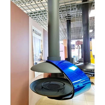 Камин Traforart FANCY CENTRAL VINYL без стекла с удлинённой трубой 