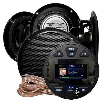 Комплект влагостойкой акустики Steam Water Aqua Music DB003 VISATON черный 4 
