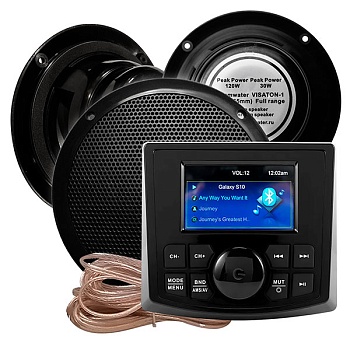 Комплект влагостойкой акустики Steam Water Aqua Music DB001 VISATON черный 3 