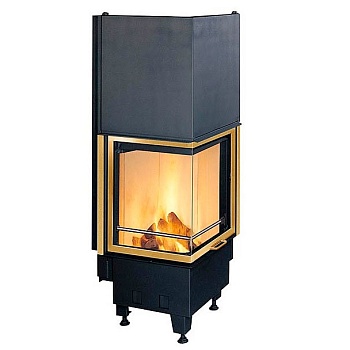 Каминная топка 500/57 H ECOPLUS T4, рамка - золото (Hark) 