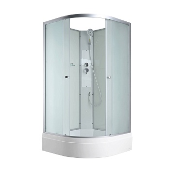 Душевая кабина AvaCan C3090N 78311, 90 x 90 см, без крыши, поддон средний, стекло матовое, профиль хром 