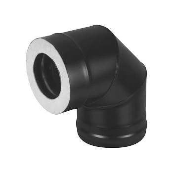 Сэндвич-колено KERABLACK (AISI 430 1,0мм/0,5мм) 90* 3S д.115х200 