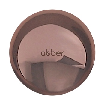 Накладка на слив для раковины ABBER AC0014RG розовое золото, керамика 