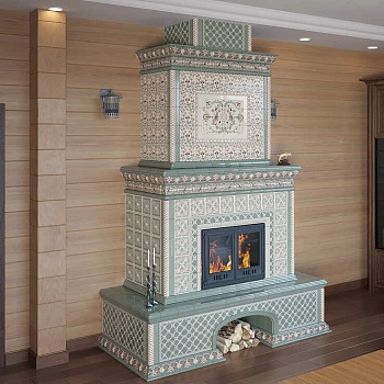 Облицовка Ceramica Птицы с дровником 