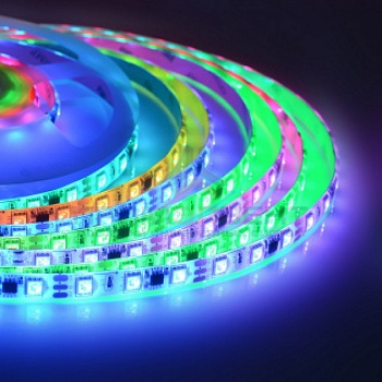 Светодиодная лента для хамама IP65 RGB 24 V (цветная) 