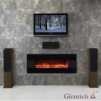 Современный электрокамин Glenrich Freеstyle Черный 
