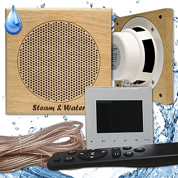 Комплект влагостойкой акустики SW 2 White Standart Sauna (квадратная) 