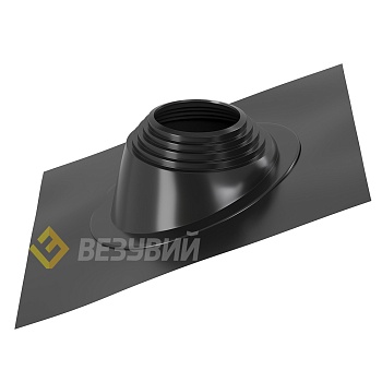 Кровельный проход "ВЕЗУВИЙ" № 5 (д.200-275мм, 470х470мм) угл, силикон, Черный 