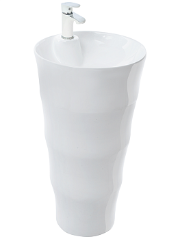 WW LEERBACH 4242 GL-WT Раковина напольная. 420х420х830 мм 