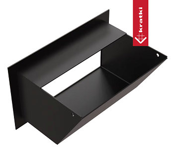 Решётка Kratki Luft 12x20 черная 
