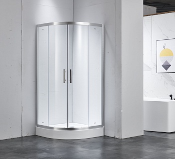 Душевой уголок Imwei YL-9001C, 90 x 90 см, с поддоном, стекла прозрачные, профиль серебристый 