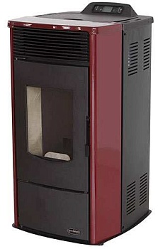 Пеллетная печь-камин Tim Sistem Rittium 7 ceramic ( 6KW) красная 