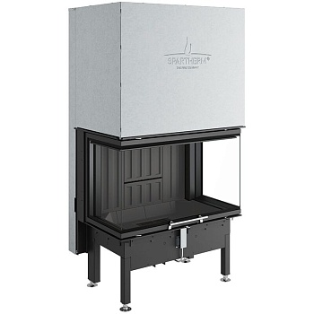 Каминная топка SPARTHERM Arte 3RL-80h чёрный шамот 