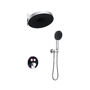 Встроенная душевая система Black&White GH-9401-MC 