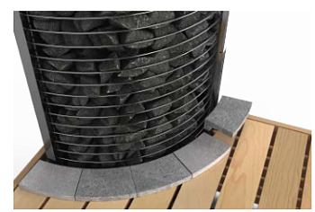 SAWO Талькохлоритное ограждение для угловой печи TOWER TH2 / TH3, TH-GUARD-S2-CNR 