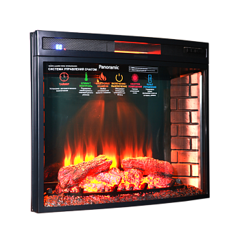 Очаг для электрокамина Inter Flame Panoramic 33 LED FX QuartZ 