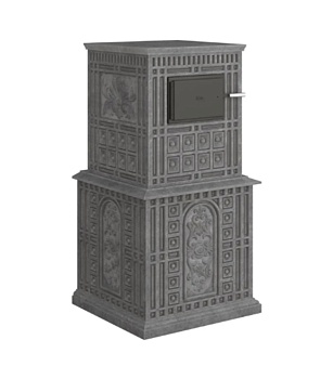 Дровяная печь для бани Klover RT 50-RV ( Талькомагнезит Истеблишмент ) 