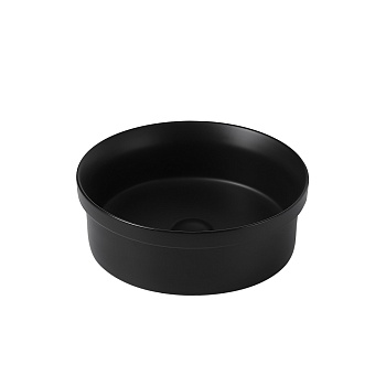 Раковина Abber Bequem AC2103MB, накладная, 40 х 40 х 14 см, черная матовая 