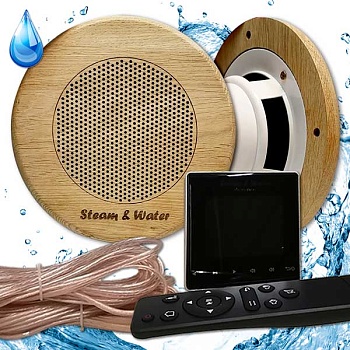 Акустическая система Steam & Water 2 black SAUNA (круглый) 