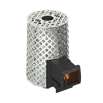 Дровяная печь для бани Grill’D Violet Steel Romb Long 