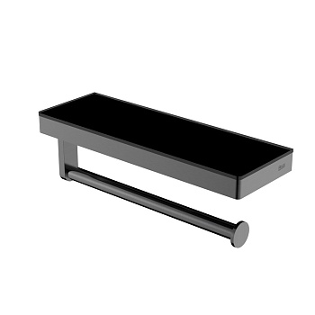 Полотенцедержатель Black&White Gravity, GA-9603GM, с полкой, gun metal 