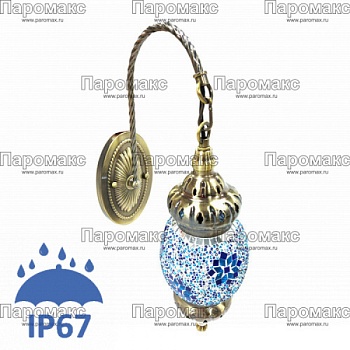 Бра Самина мозаичное в восточном стиле IP 67 12V 