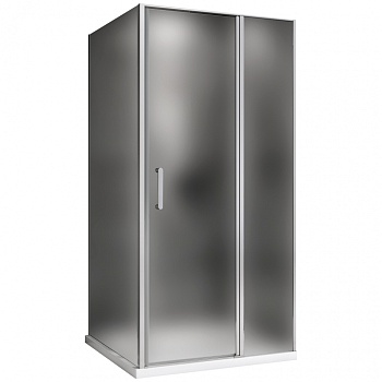 Душевой уголок Abber Sonnenstrand, 120 х 85 см, стекло матовое, профиль хром, AG04120MS-S85M 