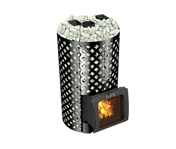 Дровяная печь для бани Grill’D Violet World Romb Short Window Max 