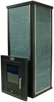 Дровяная печь для бани Klover RT 20-RV ( Жадеит 30мм ) 