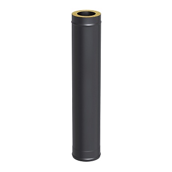 Сэндвич-труба BLACK (AISI 430/0,8мм), L-1м 