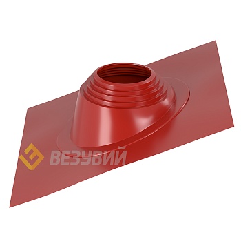 Кровельный проход "ВЕЗУВИЙ" № 5 (д.200-275мм, 470х470мм) угл, силикон, Красный 