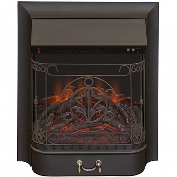Очаг для электрокамина Inter Flame Majestic GLS /Маджестик/ Black / Brass 