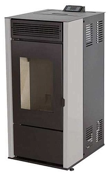 Пеллетная печь-камин Tim Sistem Rittium 7 metal (10KW) белая 
