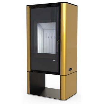 Печь камин DEFRO HOME SOLUM LOG 9кВт золотая сталь 
