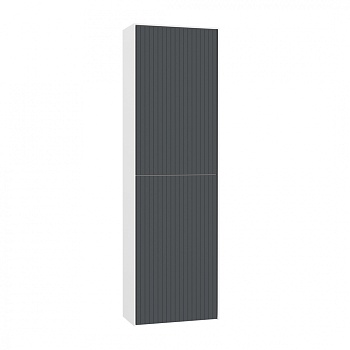 Пенал Orka Cube 3000365, 40 х 140 см, подвесной, цвет антрацит матовый/белый 